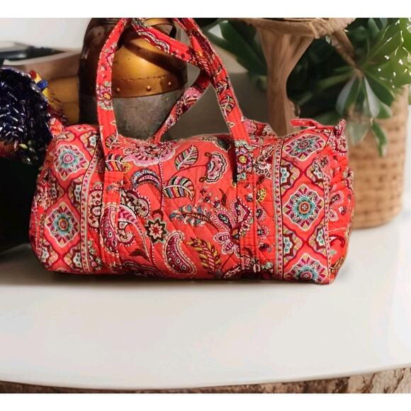 Vera Handbags - Vera Bradley Large Duffel In Call Me Coral